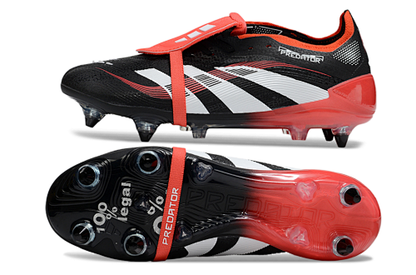 adidas Predator Elite Fold-over Tongue FG - Core Black/Footwear White/Vivid Red