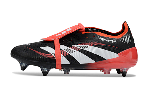 adidas Predator Elite Fold-over Tongue FG - Core Black/Footwear White/Vivid Red