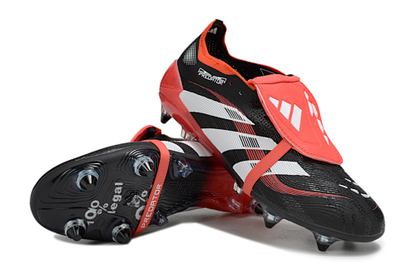adidas Predator Elite Fold-over Tongue FG - Core Black/Footwear White/Vivid Red