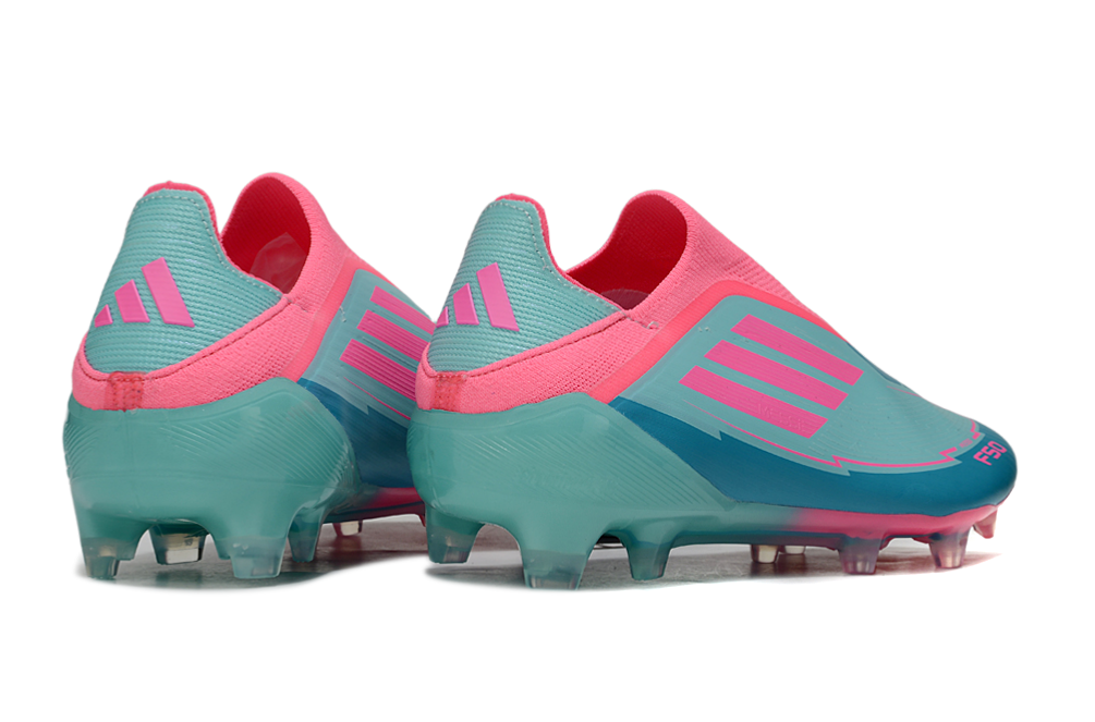 Adidas F50 Laceless Messi Elite FG La Vida Tropical - Flash Aqua/Lucid Pink/Lucid Cyan